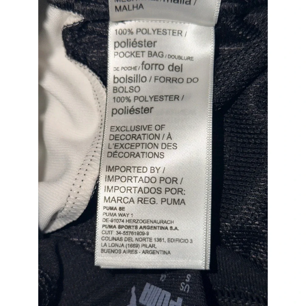 Puma Mens DryCell Slim‎ Fit Track Pants Black White Striped 586280 01 Size Small